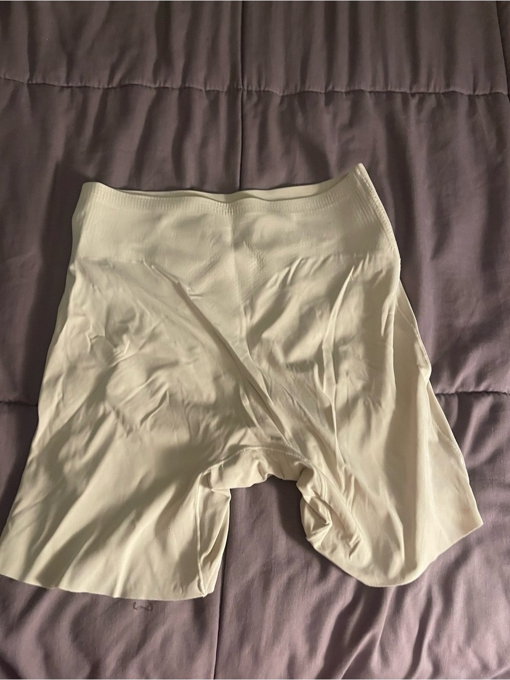 Seamless High-Waist Shaping Shorts - Cream